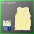 High quality O neck cotton knit vest for girls OEM OEKO-TEX SGS